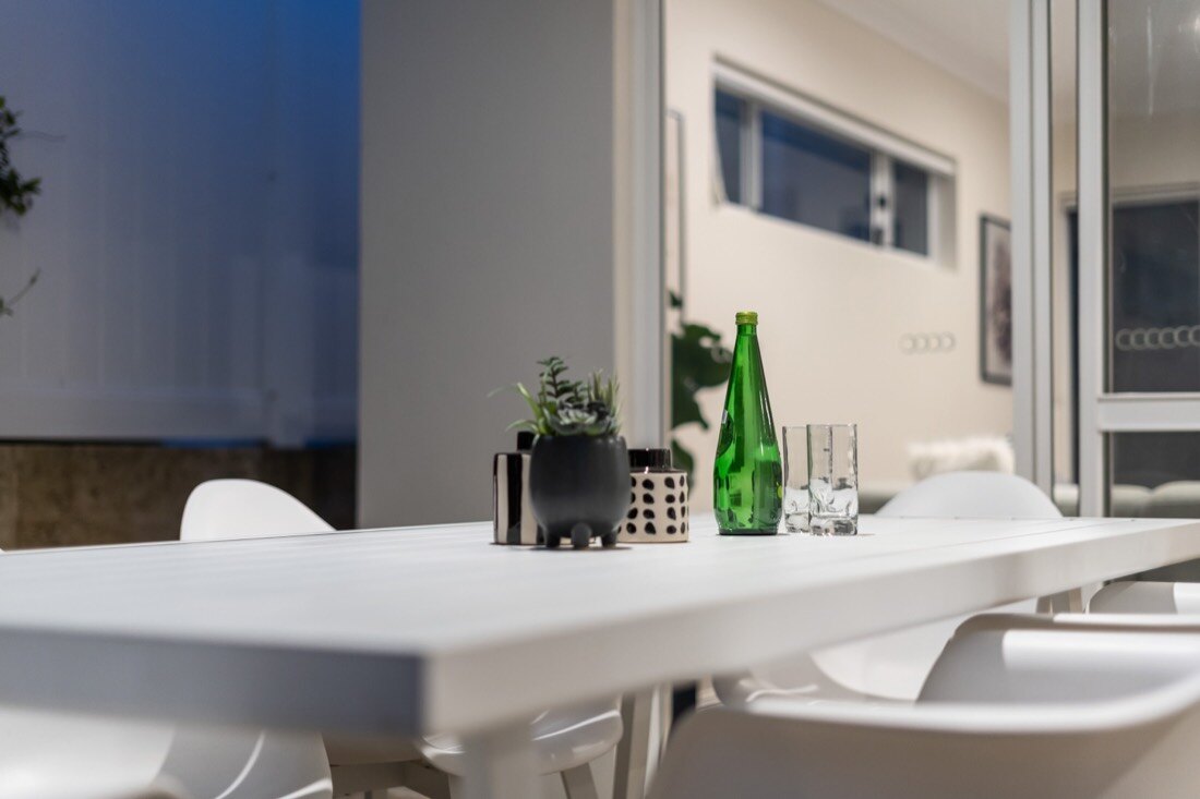 Alfresco entertaining area of a modern Scarborough home