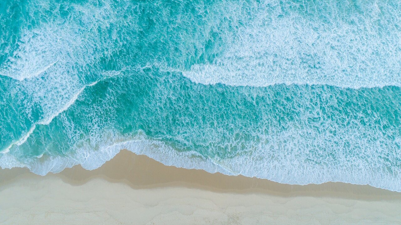 Aerial view of Perth's western coastline